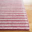 Tapis rayé en laine et en coton tissé à la main Isatou-183795367