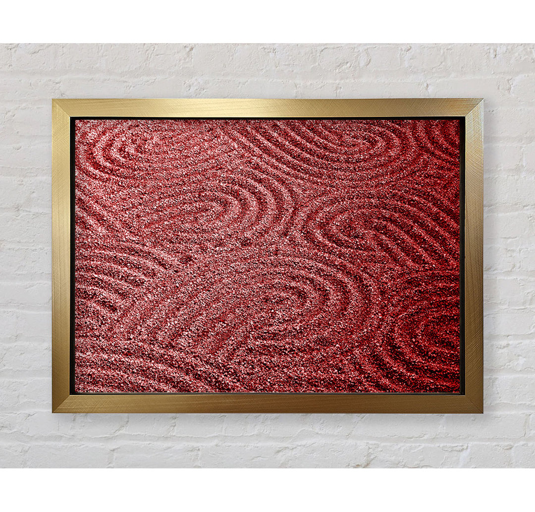 Red Sand Patterns - Einzelne Bilderrahmen Kunstdrucke