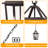 3 - Light 16.4''H Oil Rubbed Bronze Iron Tempered Glass ETL Outdoor Hanging Lantern-1977785717