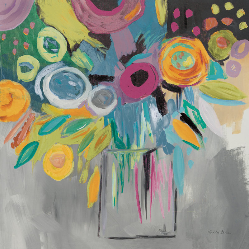 Burst Of Magic Autumn - Wrapped Canvas Painting, 30cm H x 30cm W x 3.8cm D