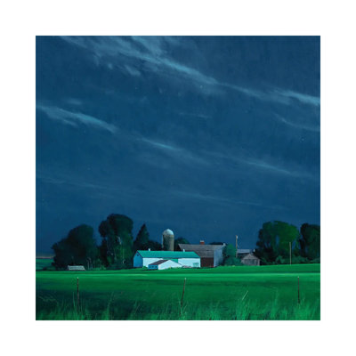 St. Croix County Farm By Moonlight by Ben Bauer - Wrapped Canvas Painting