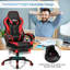 Fauteuil de jeu réglable avec repose-pieds pour bureau personnel, rouge-639114873-639114875