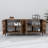 Stylish Console Table, Walnut & Anthracite, 70.9 x 31.5 x 17.7 inches | 100% Melamine Coated Chipboard, Versatile Design with Numerous Shelves, Wall-Mountable, Durable Plastic Legs | Perfect for Living Room & Entryway-1067521170