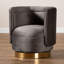 Fauteuil demi-tonneau pivotant avec repose-pieds Krishaun-1324883296