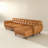 Allison Tan Leather Sectional Sofa