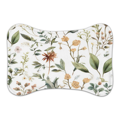 Nostalgic Flowers - Bone Shape Feeding Mat
