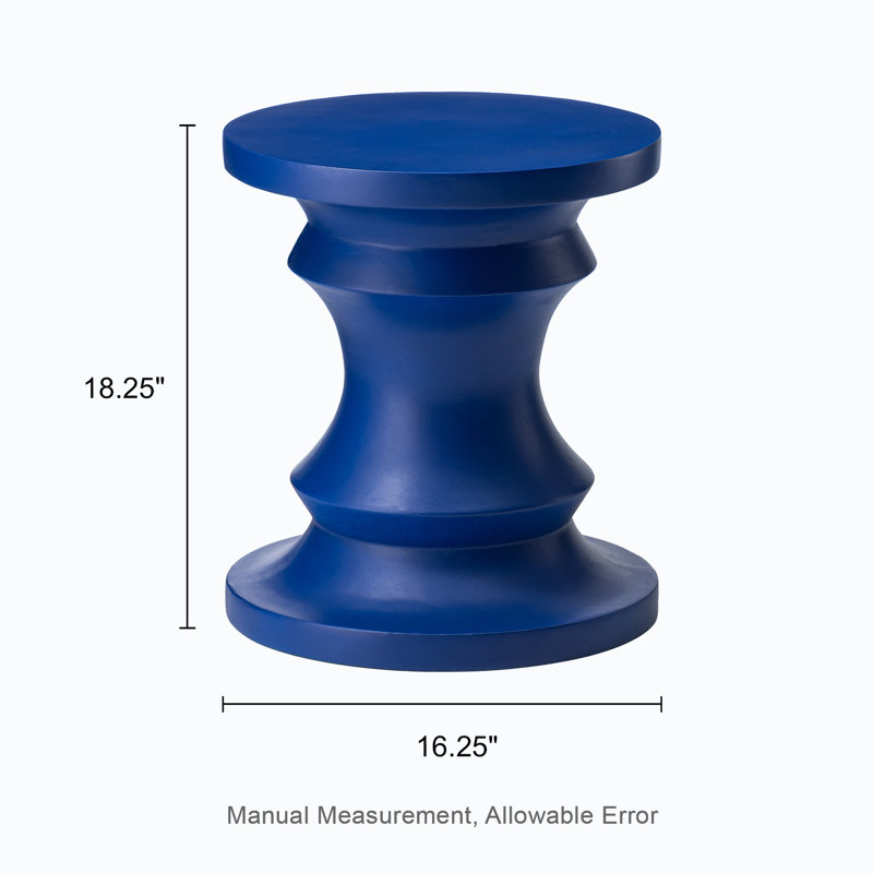 Alisiana MGO Accent Stool, Blue