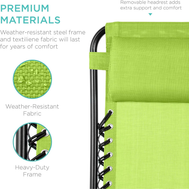 Sou Folding Zero Gravity Chair, Green