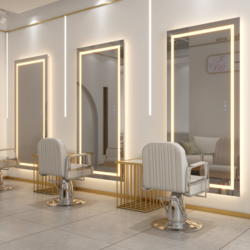 Oversized Frameless LED Bathroom Vanity Mirror with Anti-Fog Feature