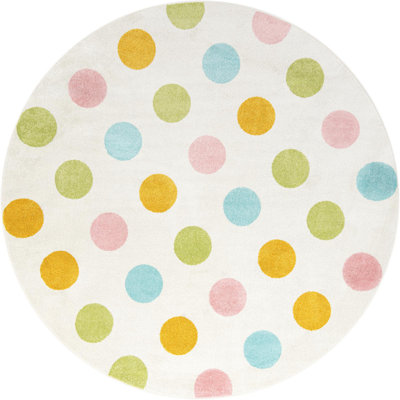  Tapis fantaisie à pois pour enfants