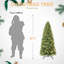 Arbre de Noël 7,5 pi avec lumières DEL-761473127