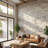 Silver Splitface 2x4 Brick Travertine Mosaic-122881645