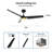 52" 3 - Blade LED Smart Standard Ceiling Fans with Lights-1655361378