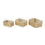 Cole And Grey Rattan Woven Decorative And Functional Storage Basket With White Rope Handles