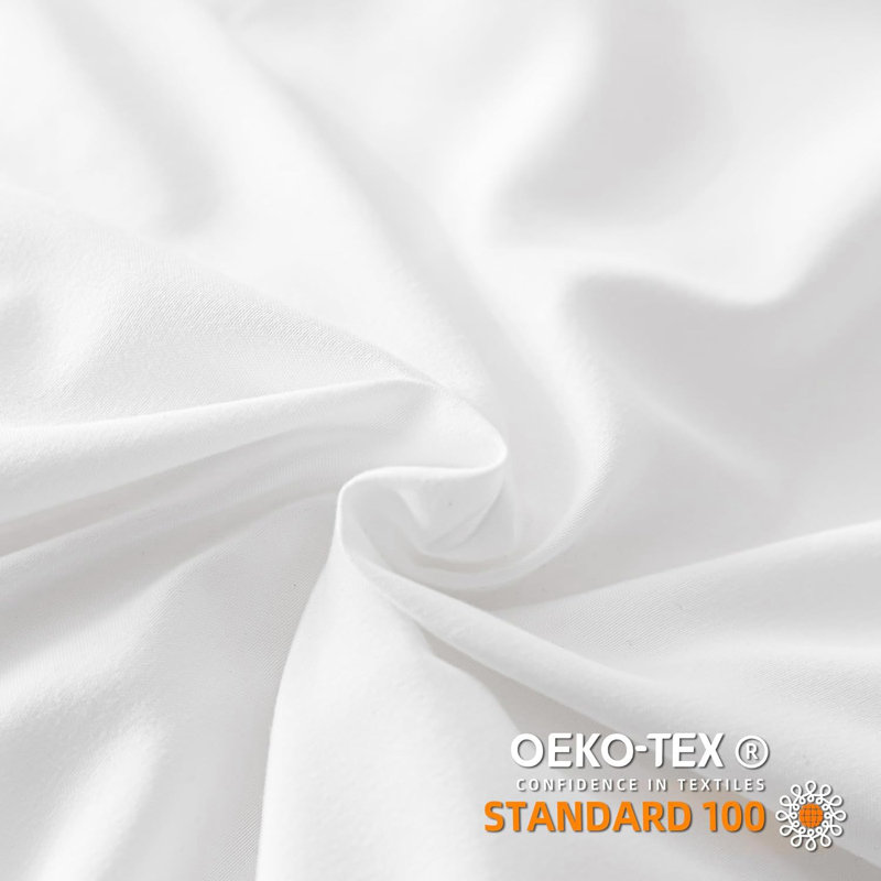 Ruffle Comforter Set 3 Pieces-Bedding for All Seasons Fluffy Vintage Farmhouse Comforter With Two Pillowcases, White