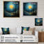 Lune bleue minimalisme III sur toile-345642779-345642777