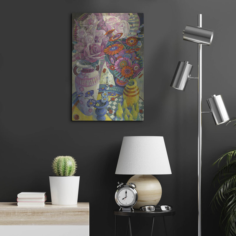 Art mural en métal «From The Garden» par David Galchutt, H 24 po x l 16 po