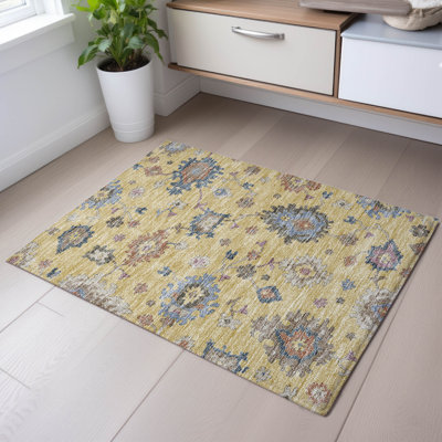 Premium Machine Washable Jaylin AMF1218 Global Rug
