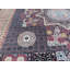 Tapis de zone en laine noir/beige 11 pi 10 po x 15 po one-of-kind à la main noué la Stef