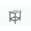 Table de bout extérieure Adirondack, table de bout pour patio en PEHD, brun