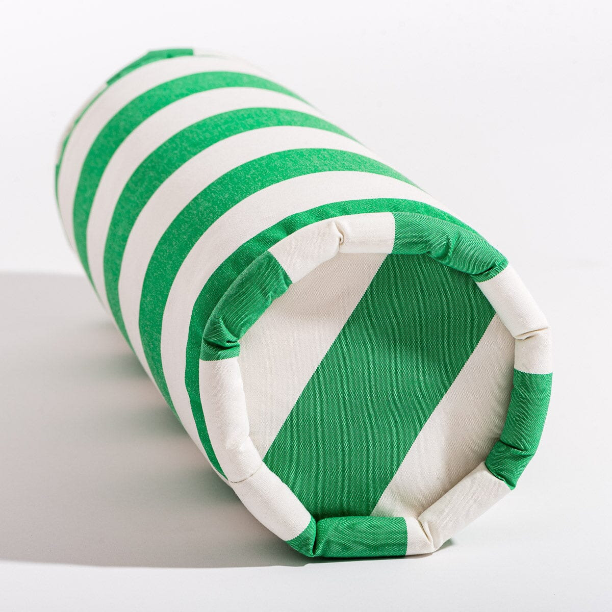 Crew Le 22" x 7" Pillow, Green Striped
