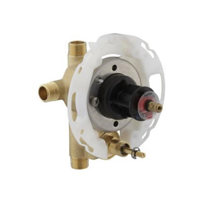 Rite-Temp® 1/2" Pressure-Balancing Valve with Push-Button Diverter for Showerhead and Handshower