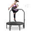 Mini trampoline d'exercice 40 "pliable pour adultes avec poignée