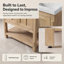 Ensemble de meuble-lavabo simple autoportant 24 po avec plateau en céramique Larangera-358700045