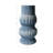 Stoneware Decorative Vase With Sculptural Ridged Textured Form-1836542067
