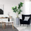 Arbre artificiel en pot moderne Ficus Lyrata-97704346