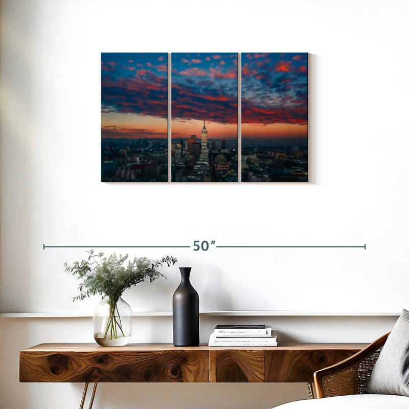 Skyline de Sireci, Mexique, H 20 po x l 33 po