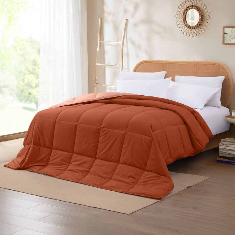 Modern Threads Sanctuary by PCT Down Alternative Microfiber Quilted Reversible Comforter & Duvet Insert - Soft, Comfortable Alternative to Goose Down - Bedding for All Seasons
