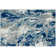 Tapis bleu abstrait Moises
