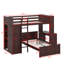 Lit mezzanine simple avec tablettes, bureau et garde-robe-1560838460