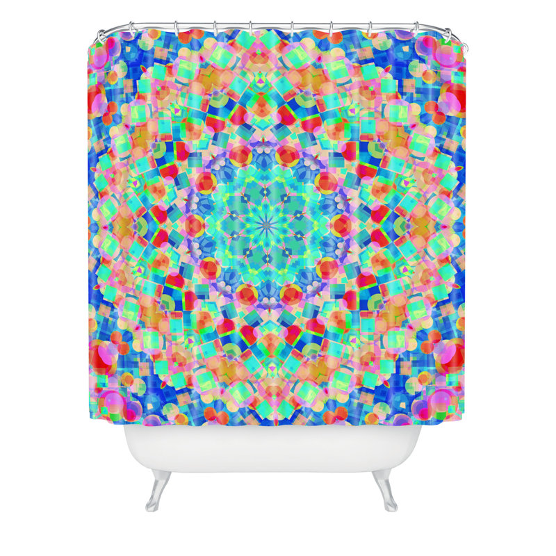 Emmin Geometric Shower Curtain