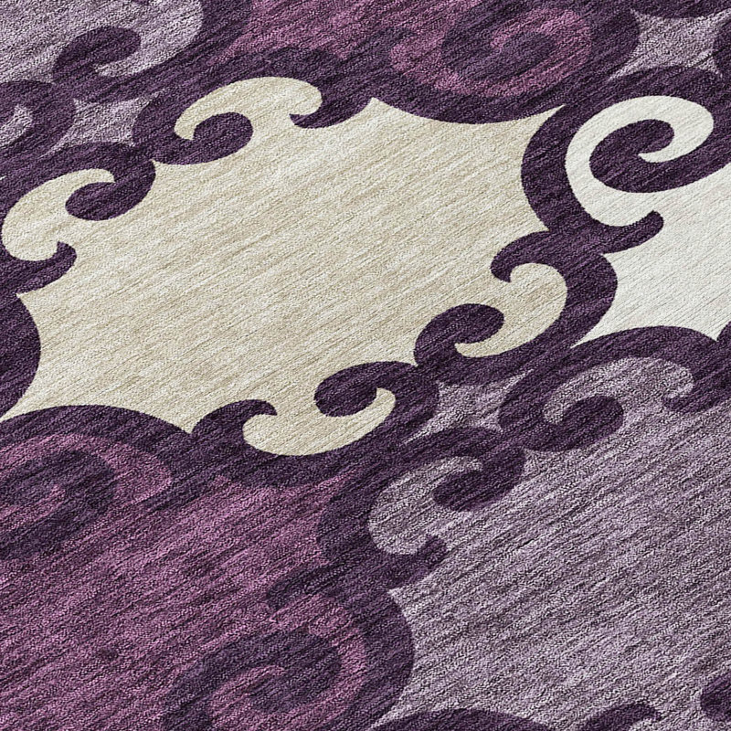Malek Indoor/Outdoor Area Rug with Non-Slip Backing, Rectangle 8' x 10'
