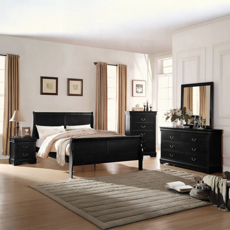 Mobilier de chambre à coucher 1Pc, Black