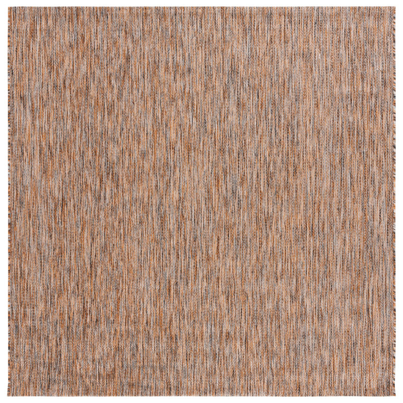 Bedworth Performance Abstract Indoor/Outdoor Area Rug, Square 6'7"