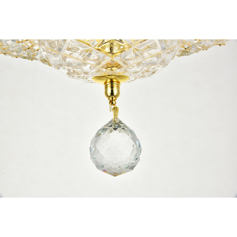 Stinnett 4 - Light Dimmable Urn / Bowl Chandelier, Gold, Chrome / Royal Cut