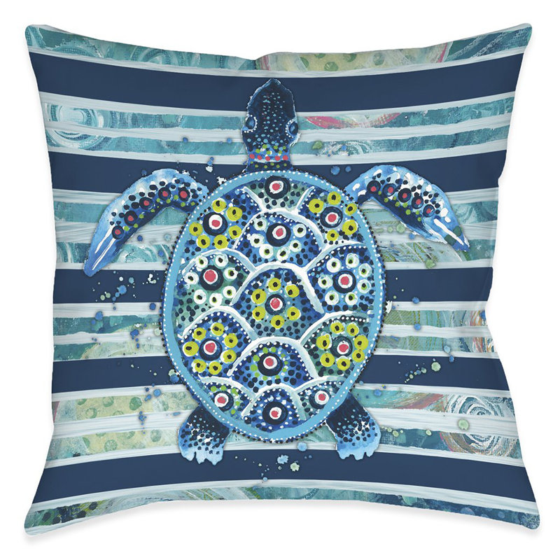 Blue Ocean Throw Pillow, No