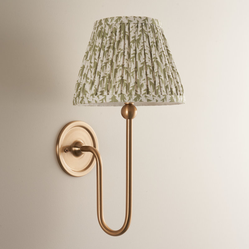 Santiago Armed Sconce, Green, 37cm H x 20cm W x 22cm D