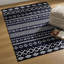 Tapis à motif géométrique noir Thambiah-855386709