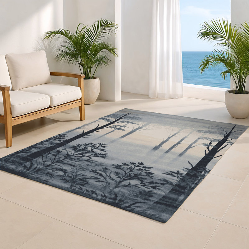Tapis intérieur et extérieur gris Nature, Rectangle 4pi x 6 pi