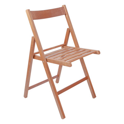 Harbour Housewares - Beech Wood Folding Chair
