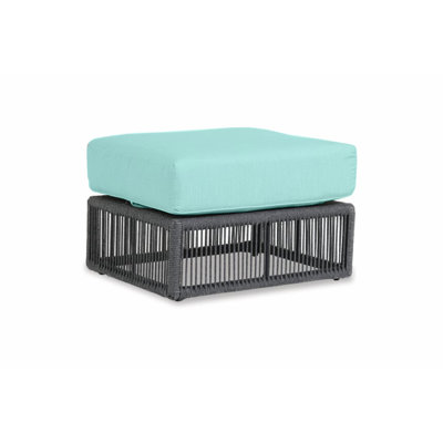 Milano Ottoman with Sunbrella Cushion -  Sunset West, SW4101-OTT-8067