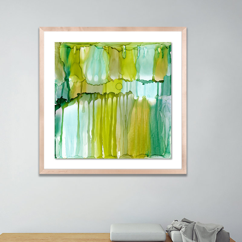Rewriting The Path II Print by Julie Pelaez, Natural, 40" H x 40" W x 2.5" D