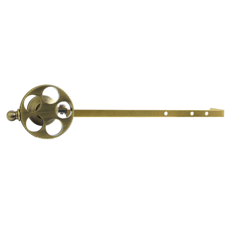 Kingston Brass Webb Universal Front Or Side Mount Toilet Tank Lever With Knurled Handle, Antique Brass