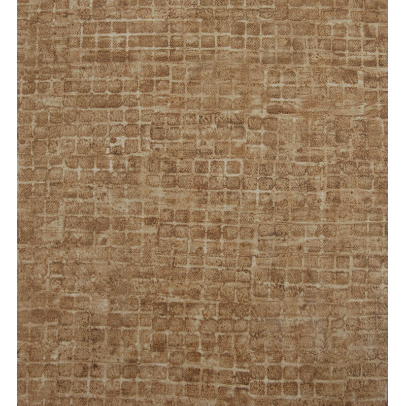 Cerra Collection Ciel Geometric Tile Design Wallpaper Roll, Gold