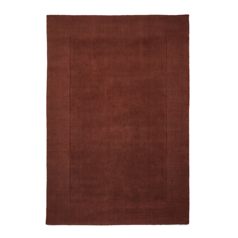 Solid Colour Wool Hand Tufted Area Rug, Rectangle 150 x 230 cm