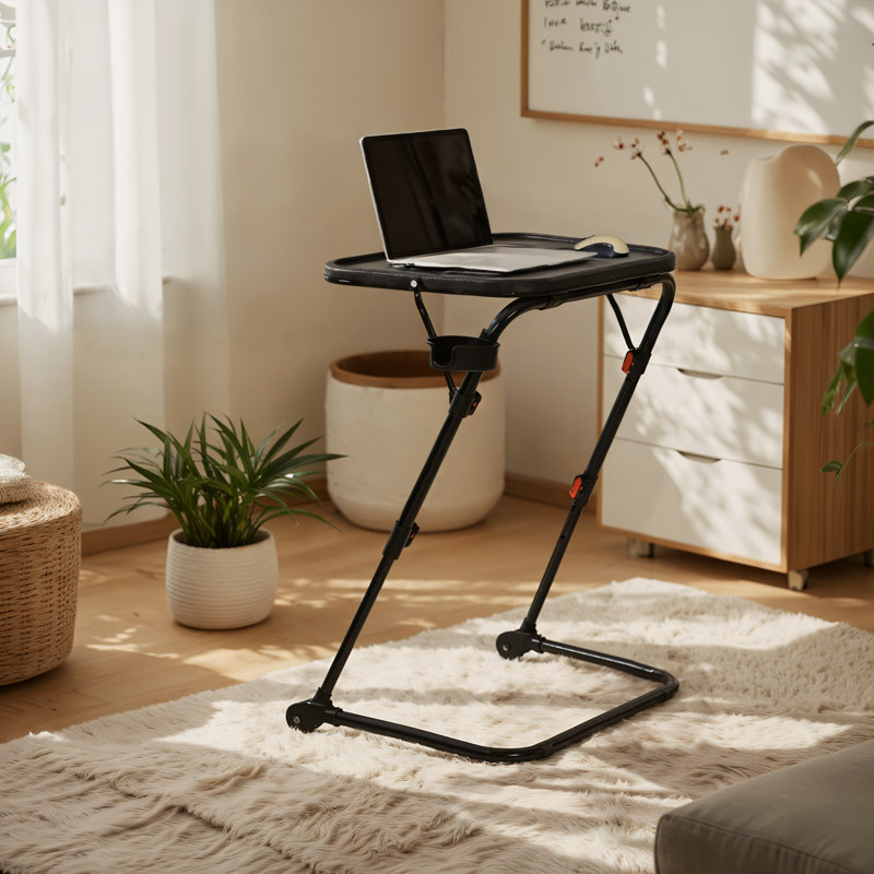 Adjustable Metal Base Writing Desk